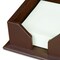 Dacasso Chocolate Brown Leather 3" x 3" Sticky Note Holder AG-3475 - alternate 4